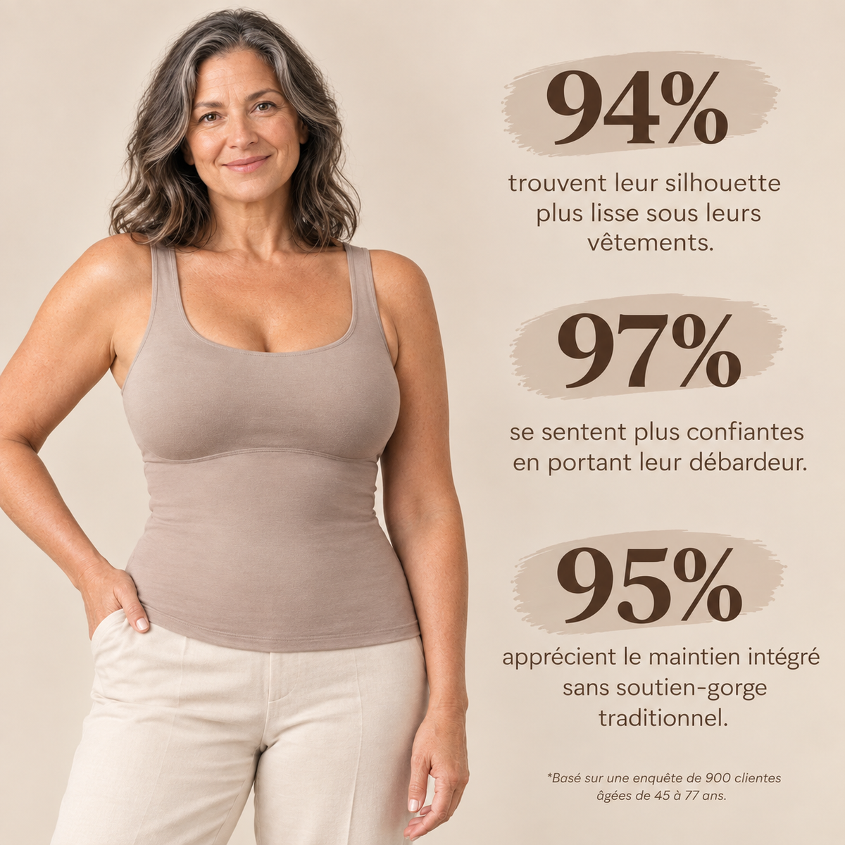 Débardeur soutien-gorge intégré